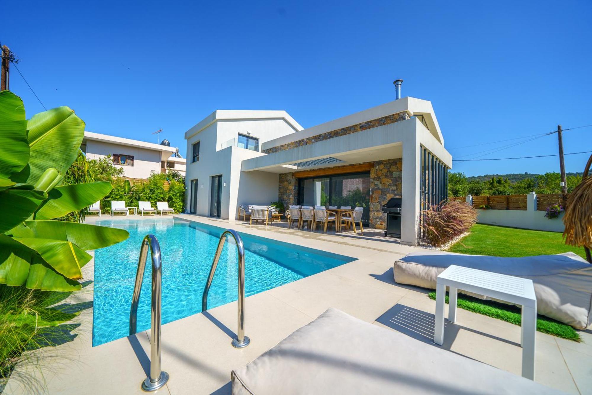 Villa Olira ✩ Private Pool ✩ Modern Design Alikianos Esterno foto